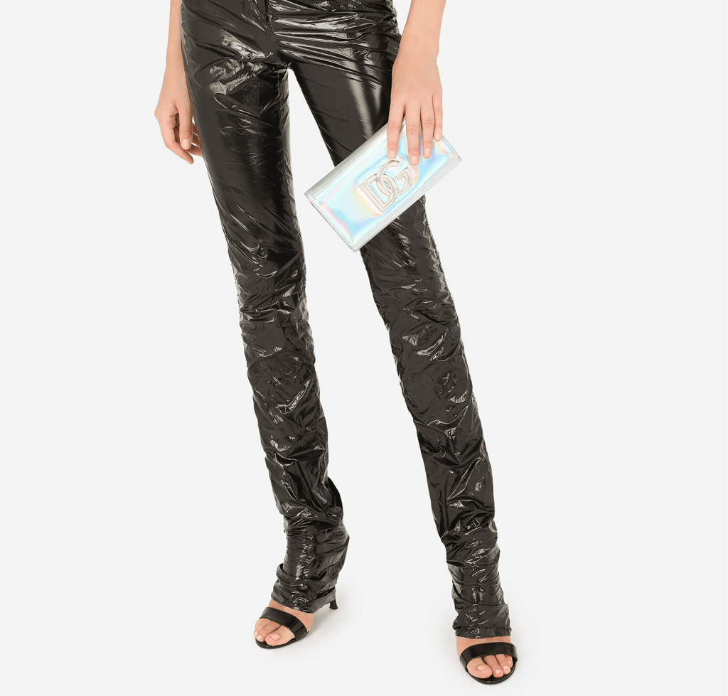 Túi Dolce & Gabbana Strobo Calfskin 3.5 Clutch 'Silver' BB7082AQ49580998 - Ảnh 2