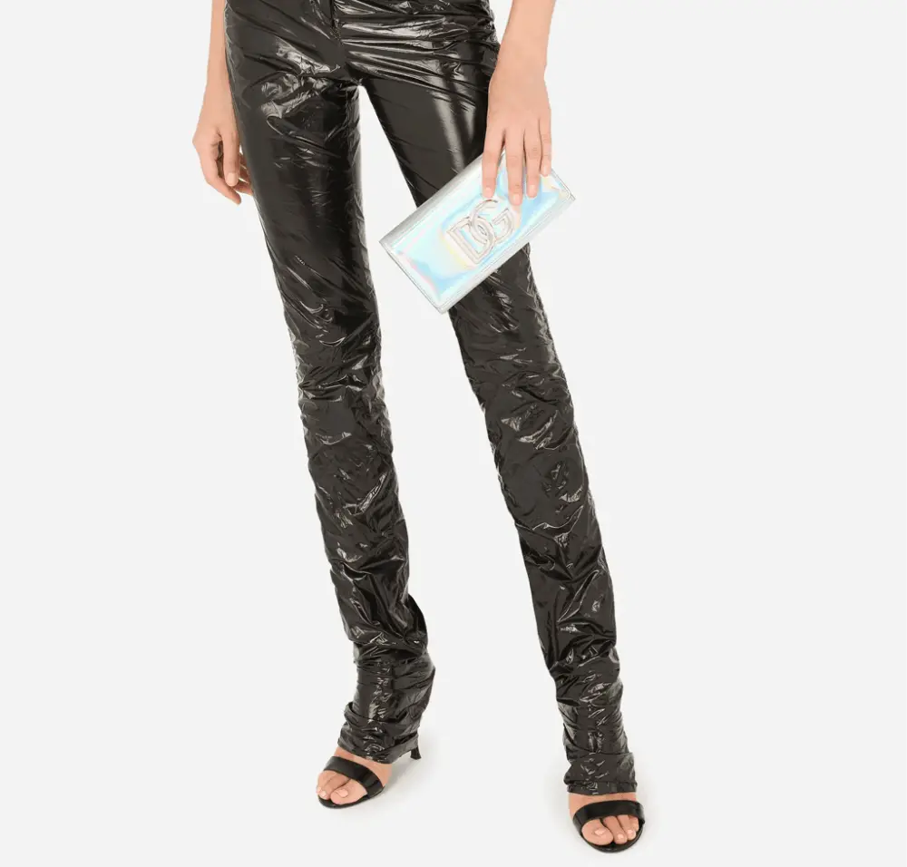 Alternative view of Túi Dolce & Gabbana Strobo Calfskin 3.5 Clutch 'Silver' BB7082AQ49580998