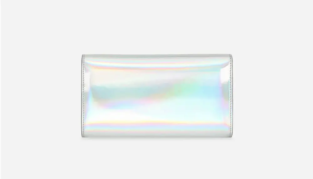 Túi Dolce & Gabbana Strobo Calfskin 3.5 Clutch 'Silver' BB7082AQ49580998 - Ảnh 4