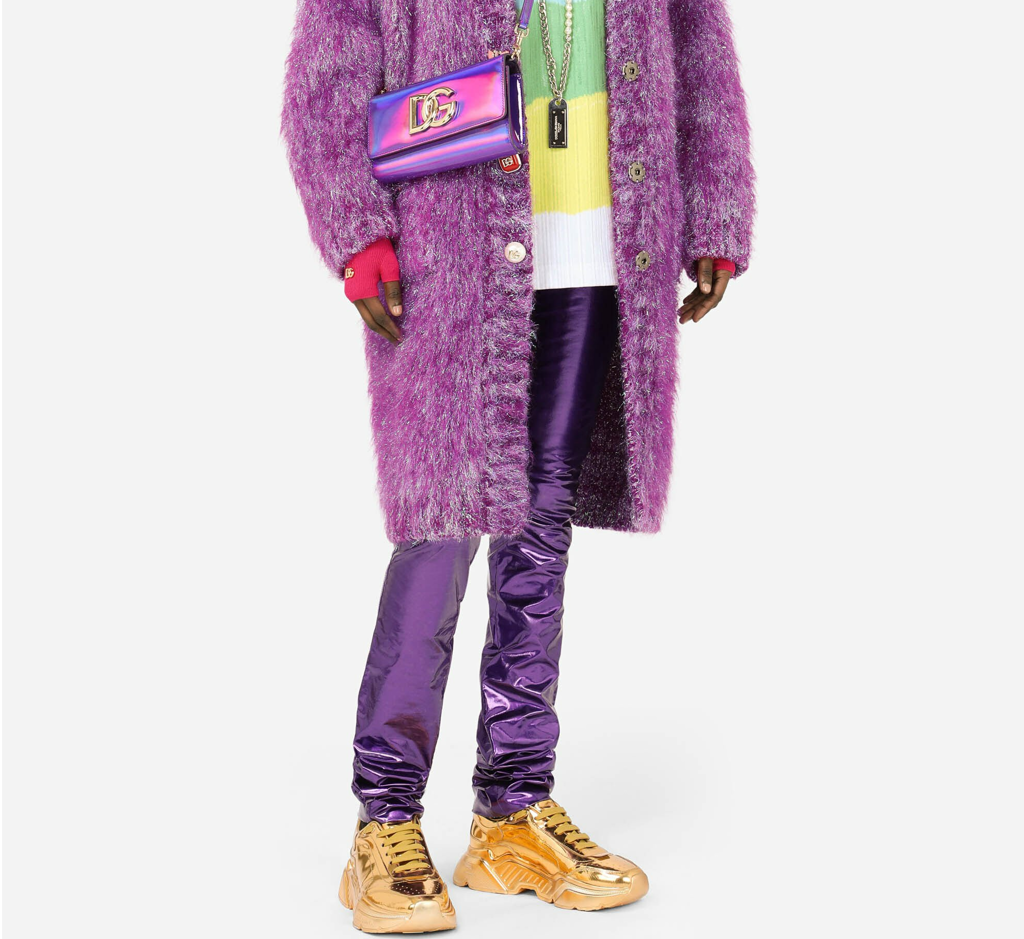 Túi Dolce & Gabbana Strobo Calfskin 3.5 Clutch 'Purple' BB7082AQ4958H459 - Ảnh 2