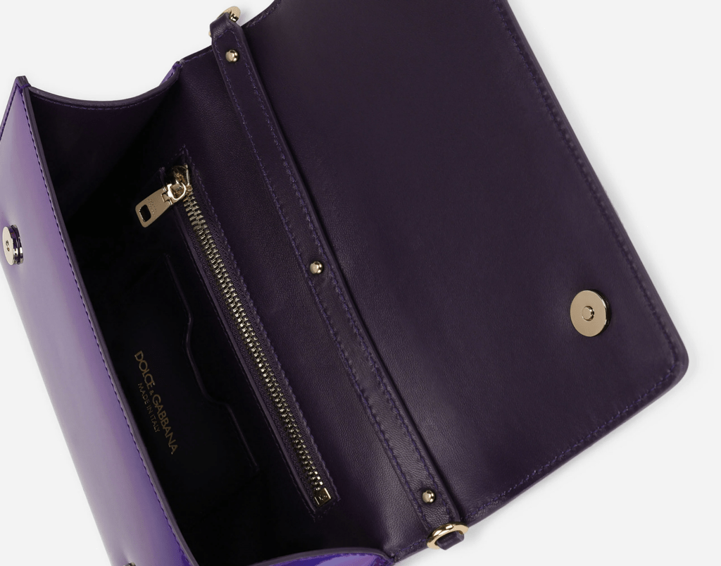 Túi Dolce & Gabbana Strobo Calfskin 3.5 Clutch 'Purple' BB7082AQ4958H459 - Ảnh 5