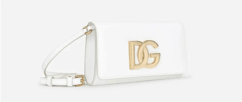 Túi Dolce & Gabbana Calfskin 3.5 Clutch 'White' BB7082AW57680002 - Ảnh 3
