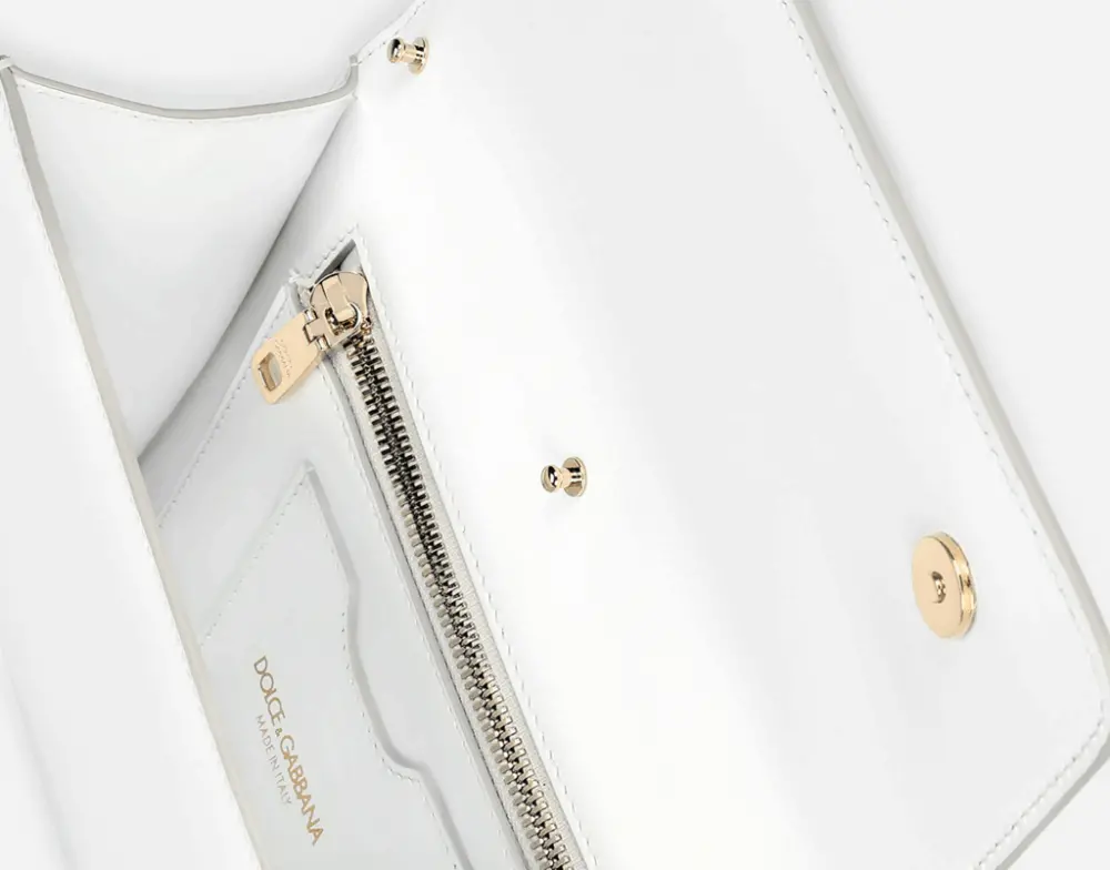Túi Dolce & Gabbana Calfskin 3.5 Clutch 'White' BB7082AW57680002 - Ảnh 5