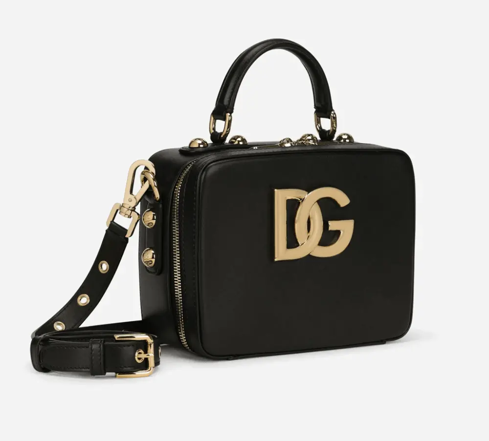 Túi Dolce & Gabbana Calfskin 3.5 Bag 'Black' BB7092AW57680999 - Ảnh 4