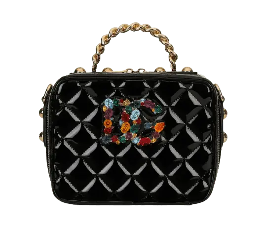 Túi Dolce & Gabbana Soft Quilted Patent Leather 3.5 Bag Black BB7092AY06580999