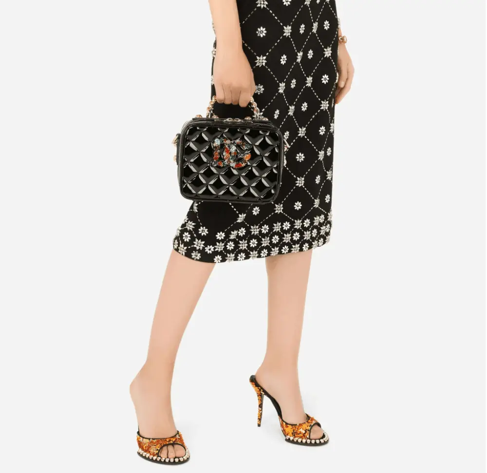 Alternative view of Túi Dolce & Gabbana Soft Quilted Patent Leather 3.5 Bag Black BB7092AY06580999