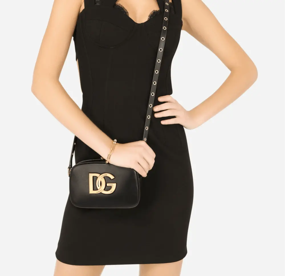 Alternative view of Túi Dolce & Gabbana Calfskin Crossbody 3.5 Bag 'Black' BB7095AW57680999