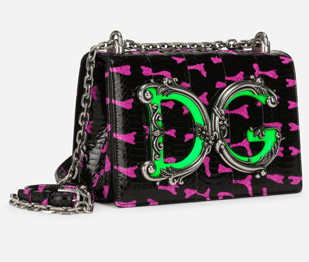 Túi Dolce & Gabbana Girls Crossbody Bag In Printed Elaphe 'Multicolor' BB7101AY0518B030 - Ảnh 3