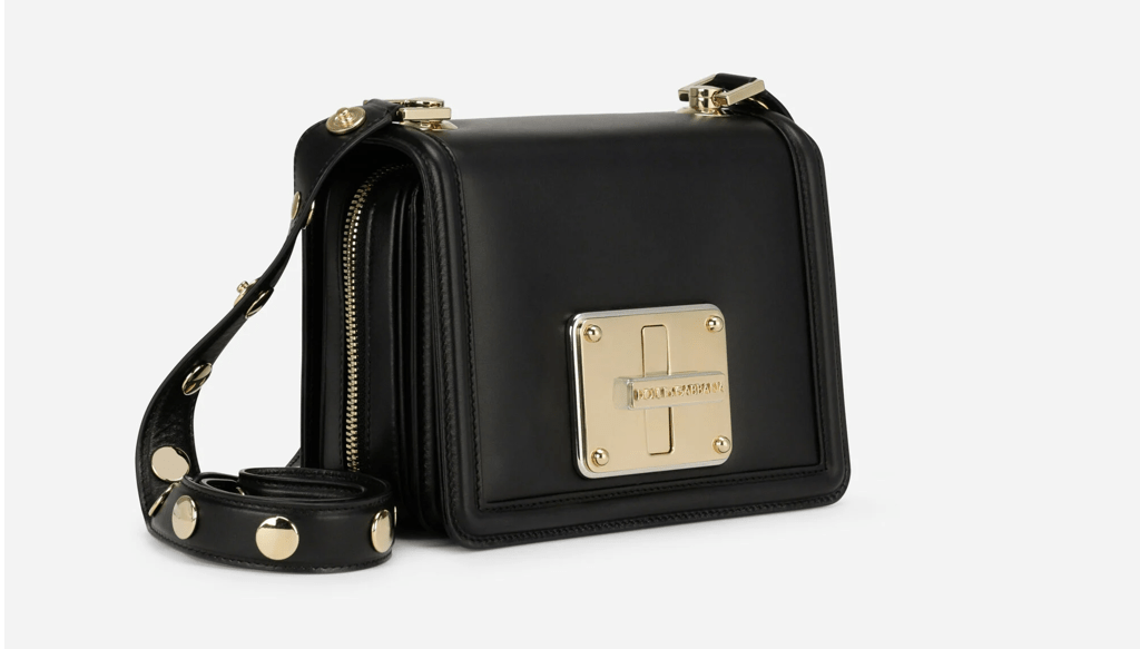 Túi Dolce & Gabbana Calfskin Lola Crossbody Bag 'Black' BB7108AW57680999 - Ảnh 3