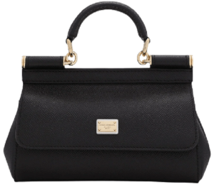 Túi Dolce & Gabbana Small Sicily Bag In Dauphine Calfskin 'Black' BB7116A100180999