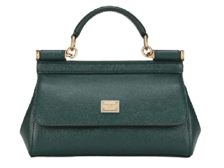 Túi Dolce & Gabbana Small Sicily Bag In Dauphine Calfskin 'Green' BB7116A100187399