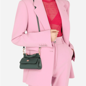 Alternative view of Túi Dolce & Gabbana Small Sicily Bag In Dauphine Calfskin 'Green' BB7116A100187399