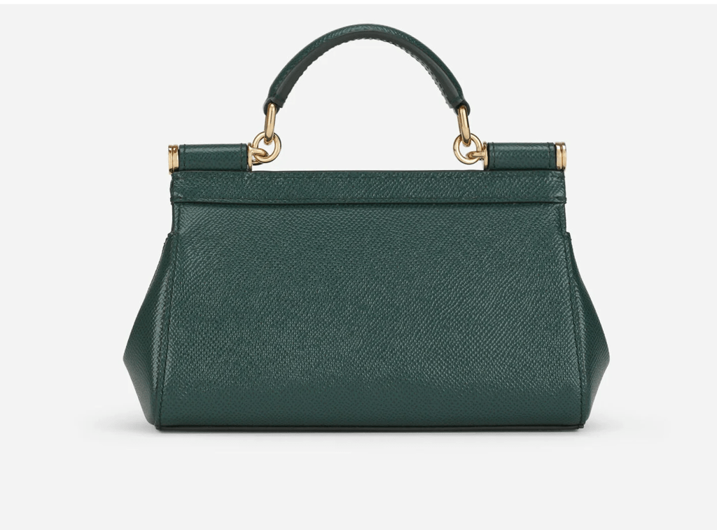 Túi Dolce & Gabbana Small Sicily Bag In Dauphine Calfskin 'Green' BB7116A100187399 - Ảnh 4