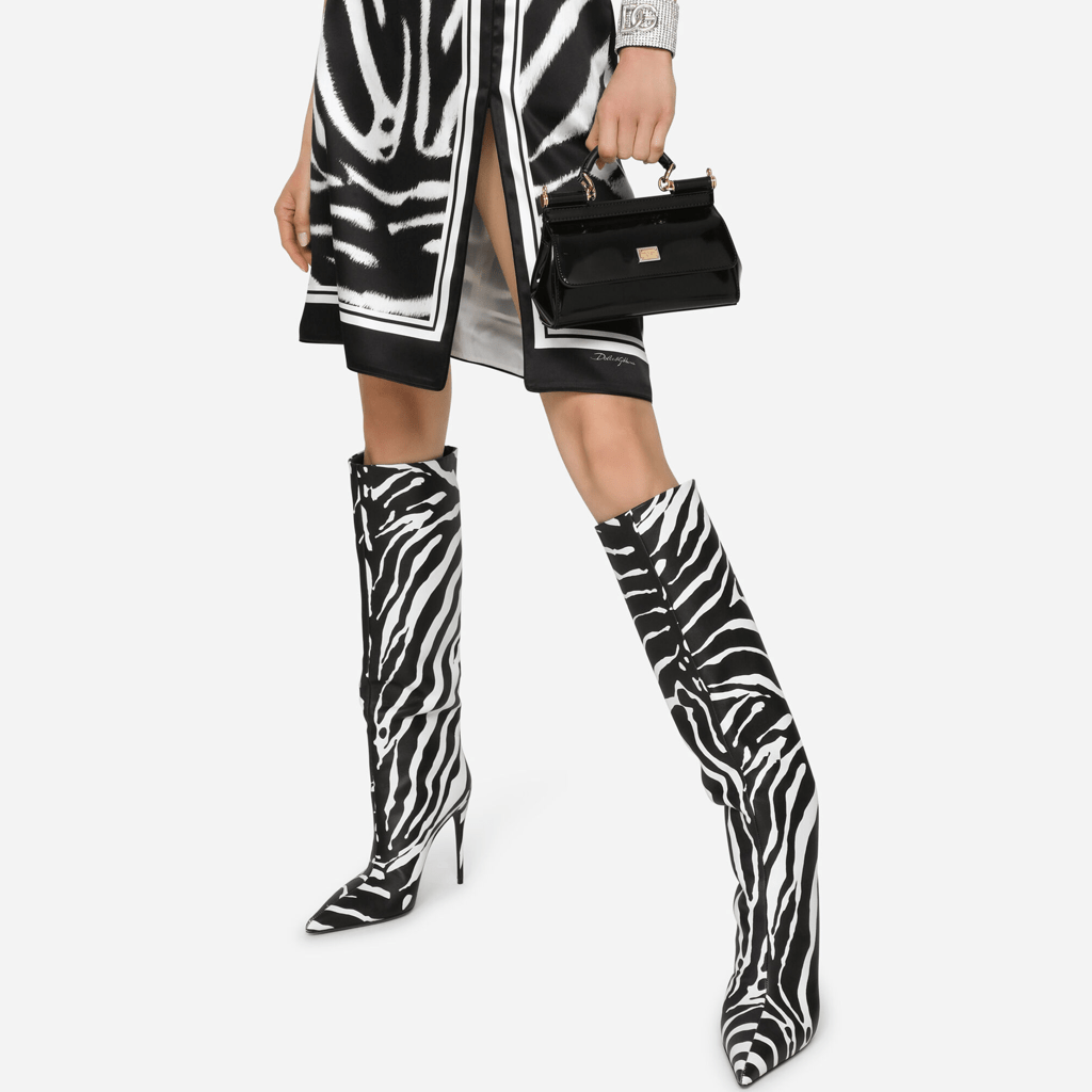 Túi Dolce & Gabbana Small Polished Calfskin Sicily Bag 'Black' BB7116A103780999 - Ảnh 3