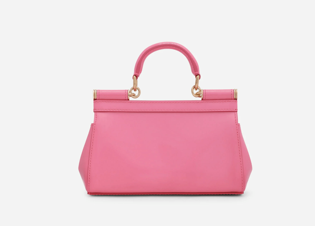 Túi Dolce & Gabbana Small Patent Leather Sicily Bag 'Pink' BB7116A147187141 - Ảnh 4