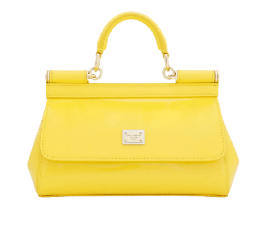Túi Dolce & Gabbana Small Patent Leather Sicily Bag 'Yellow' BB7116A14718H212
