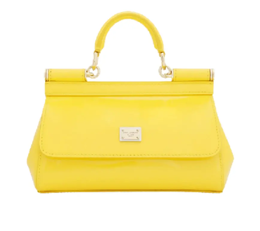 Túi Dolce & Gabbana Small Patent Leather Sicily Bag 'Yellow' BB7116A14718H212