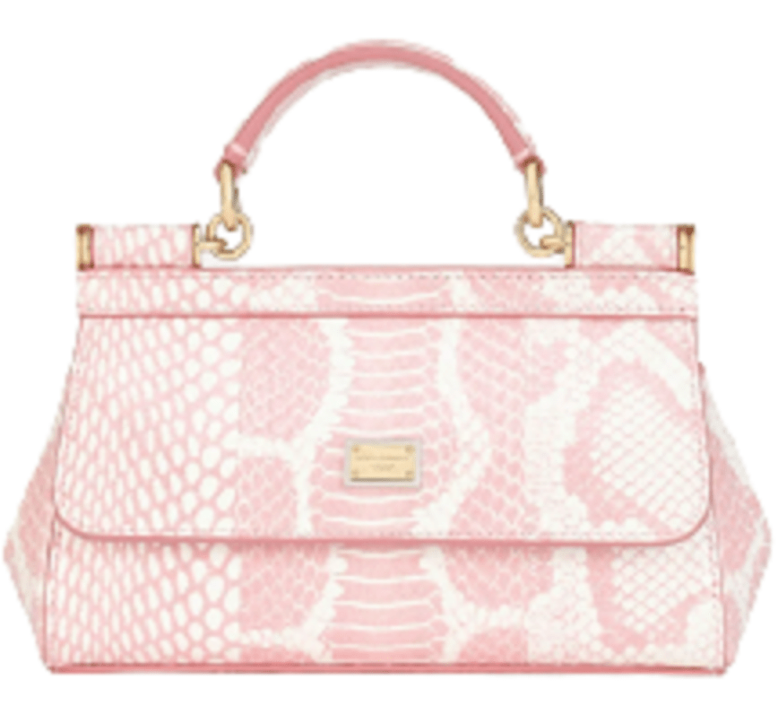 Túi Dolce & Gabbana Small Printed Elaphe Sicily Bag 'Pink' BB7116AY0528E098