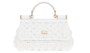 Túi Dolce & Gabbana Small Raffia Crochet Sicily Bag 'White' BB7116AY20889642