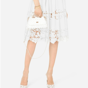 Alternative view of Túi Dolce & Gabbana Small Raffia Crochet Sicily Bag 'White' BB7116AY20889642