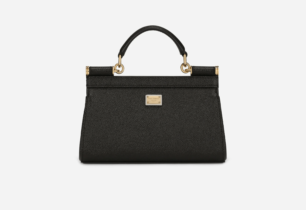 Túi Dolce & Gabbana Sicily Bag Rhinestones 'Black' BB7116AY4018S488 - Ảnh 4