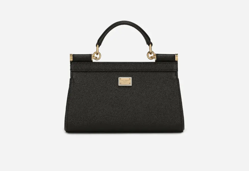 Túi Dolce & Gabbana Sicily Bag Rhinestones 'Black' BB7116AY4018S488 - Ảnh 4