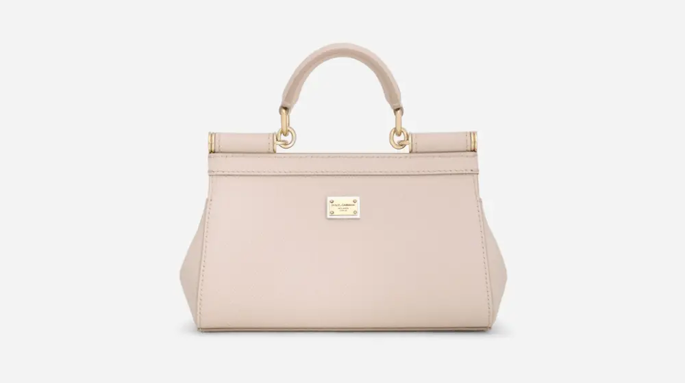 Túi Dolce & Gabbana Small Calfskin Rhinestones 'Pink' BB7116AY4018Z405 - Ảnh 3