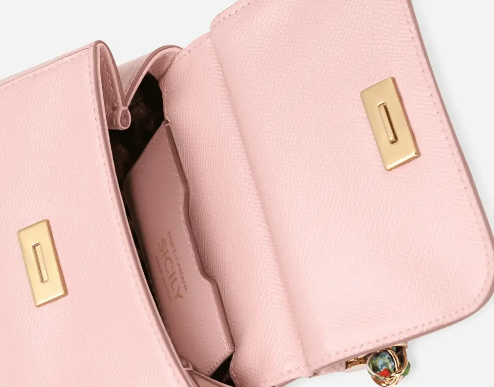 Túi Dolce & Gabbana 'Scarf Pink' BB7116B58758H402 - Ảnh 5