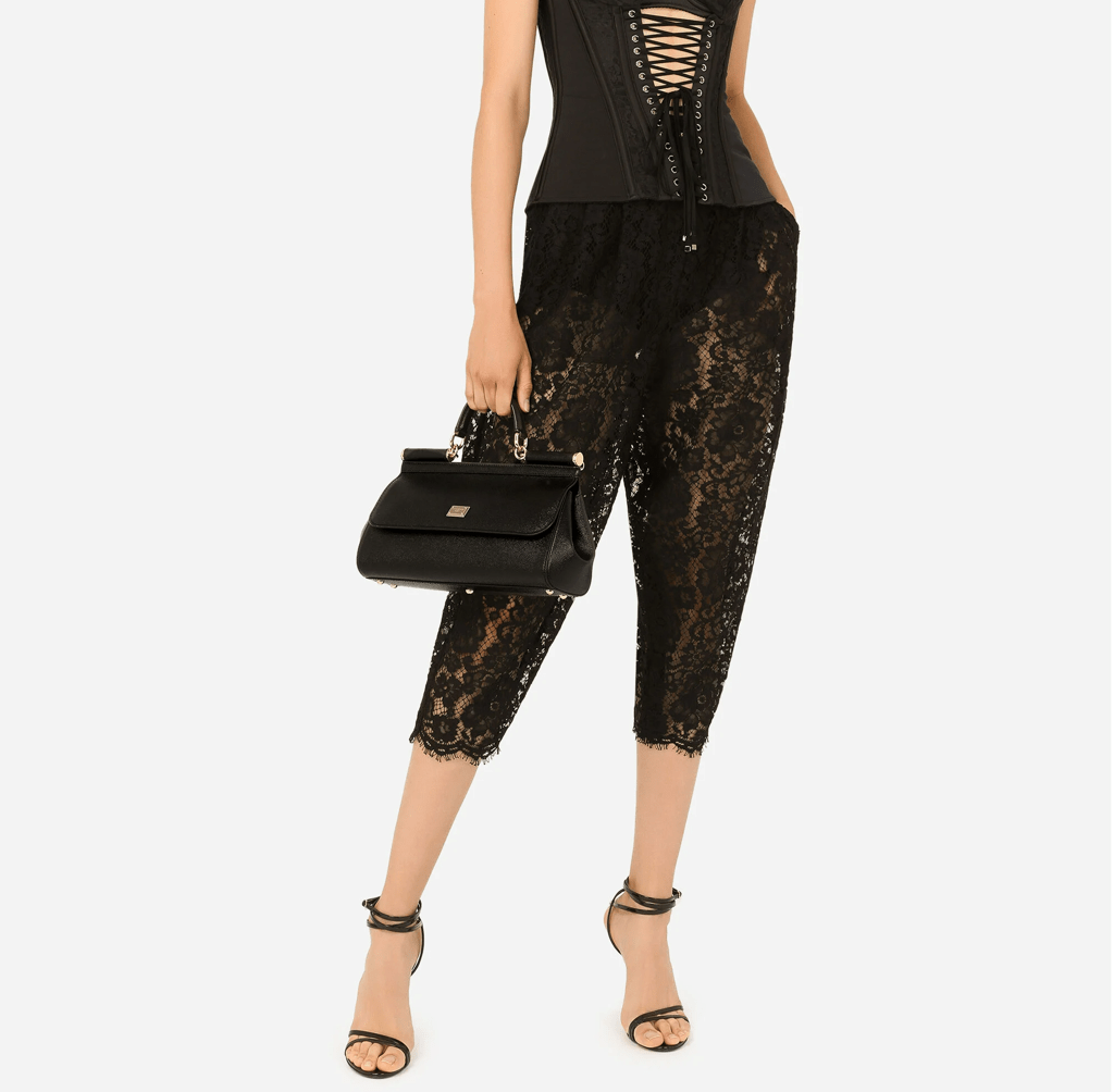 Túi Dolce & Gabbana Sicily Bag Calfskin 'Black' BB7117A100180999 - Ảnh 2