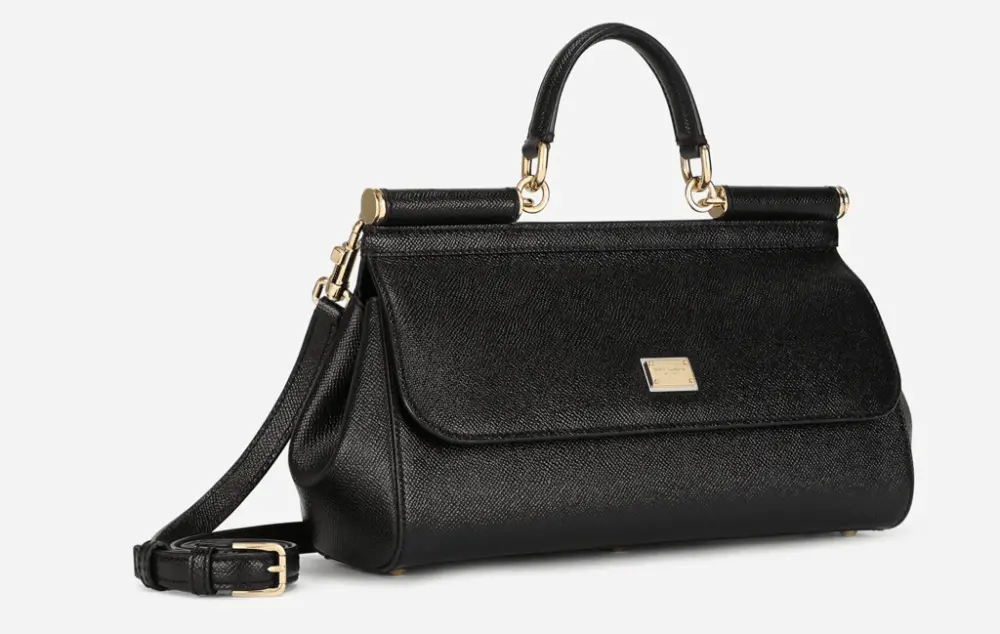 Túi Dolce & Gabbana Sicily Bag Calfskin 'Black' BB7117A100180999 - Ảnh 3