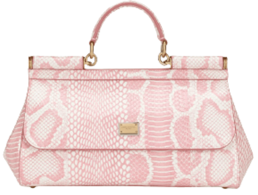 Túi Dolce & Gabbana Medium Printed Elaphe Sicily Bag 'Pink' BB7117AY0528E098