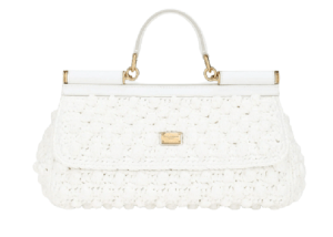 Túi Dolce & Gabbana Medium Raffia Crochet Sicily Bag 'White' BB7117AY20889642