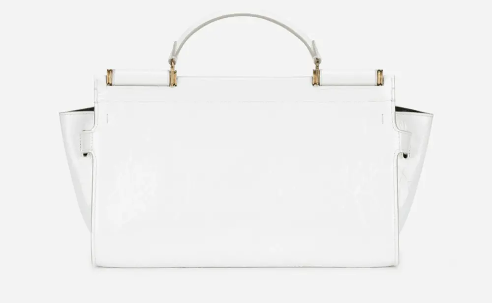 Túi Dolce & Gabbana Sicily 62 Leather 'White' BB7124AY01980001 - Ảnh 3
