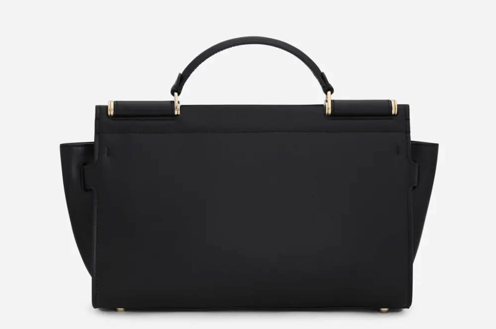Túi Dolce & Gabbana 62 Soft Bag Calfskin 'Black' BB7124AY2068B956 - Ảnh 3