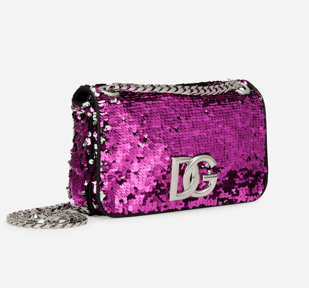 Túi Dolce & Gabbana Sequined 3.5 Shoulder Bag 'Pink' BB7127AY0908B568 - Ảnh 3