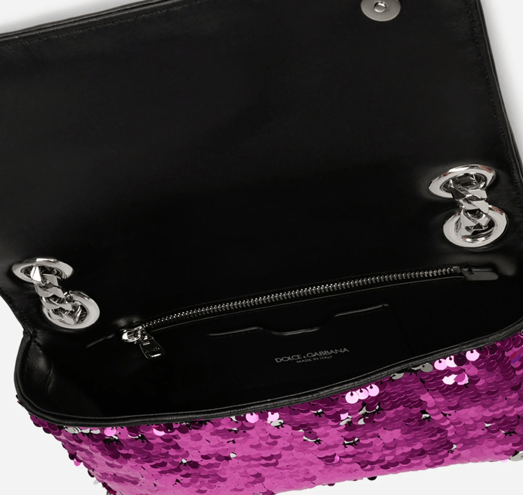 Túi Dolce & Gabbana Sequined 3.5 Shoulder Bag 'Pink' BB7127AY0908B568 - Ảnh 4