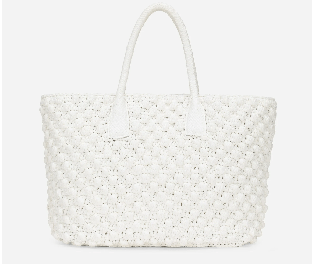 Túi Dolce & Gabbana Raffia Crochet Shopper 'White' BB7143AY21480001 - Ảnh 4