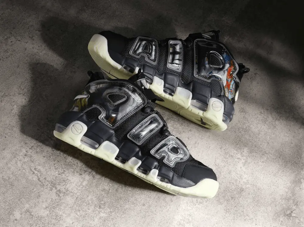 Giày Nike Air More Uptempo Utagawa Kuniyoshi 'Black' DM6213-045 - Ảnh 5
