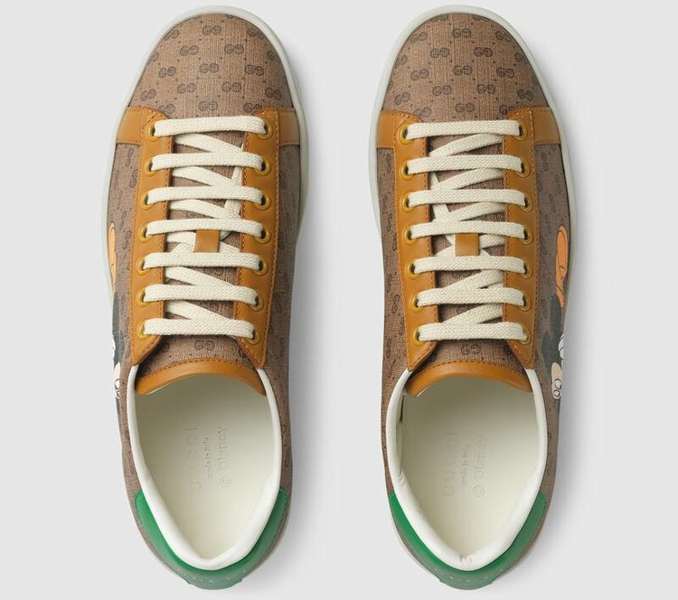 Giày Disney x Gucci Wmns Ace 'Mickey Mouse - Ebony' 604049-HZE10-8484 - Ảnh 3