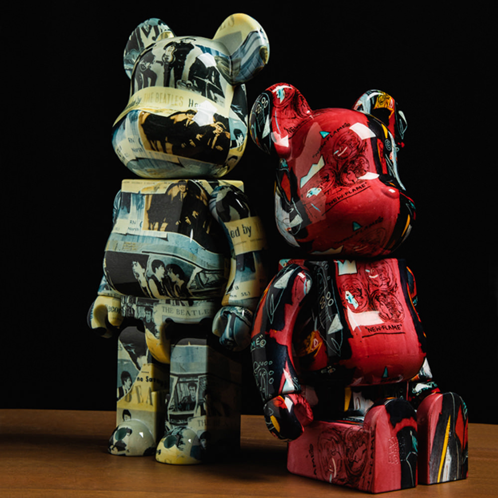 Mô Hình Bearbrick Andy Warhol x JEAN-MICHEL BASQUIAT #1 - Ảnh 2