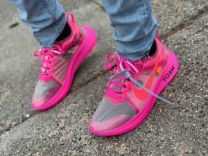 Alternative view of Giày Nike Off-White x Zoom Fly SP 'Tulip Pink' AJ4588-600