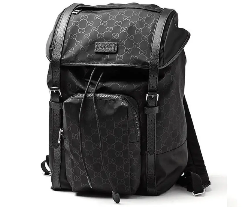 Balo Gucci Backpack Fabric Black 510336 K28CN 1000 - Ảnh 3