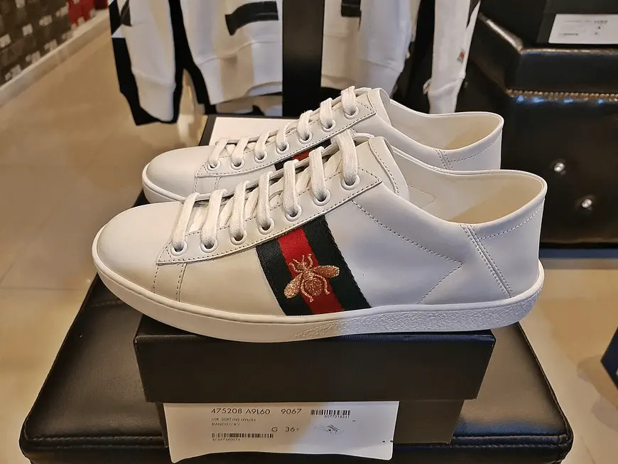 Giày Gucci Wmns Ace Embroidered 'Bee' 475208-A9L60-9067 - Ảnh 4
