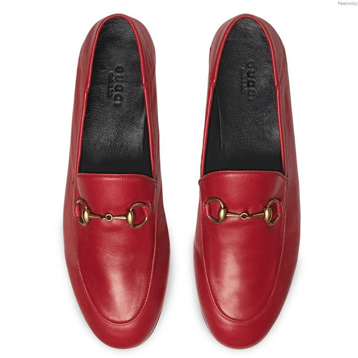 Giày Gucci Leather Horsebit Loafer Red 414998-DLC00-6433 - Ảnh 5