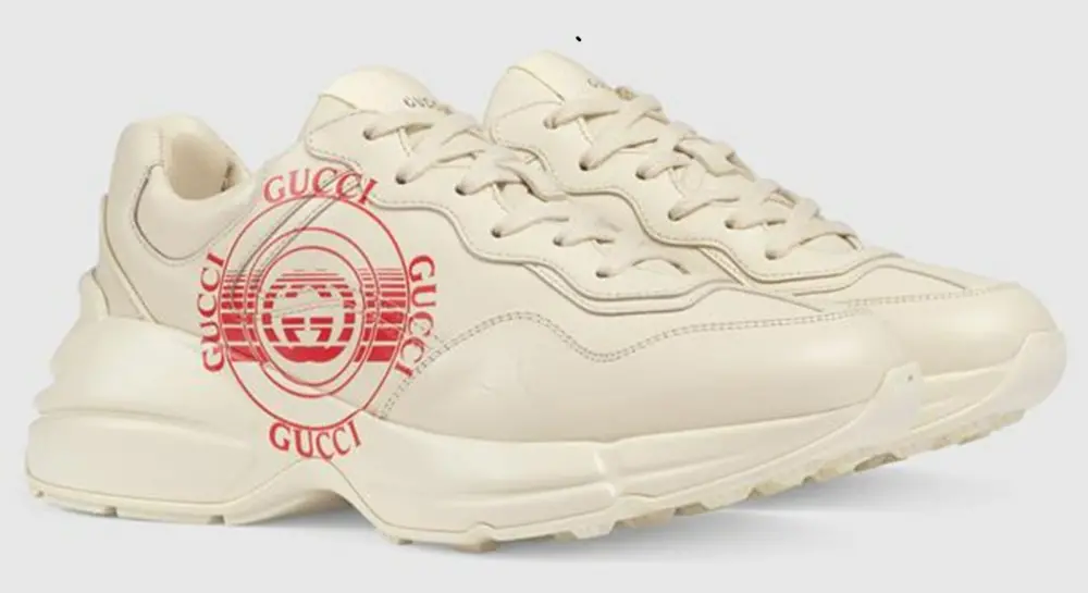Giày Gucci Wmns Rhyton 'Gucci Disk Print - Ivory' 630609-DRW00-9522 - Ảnh 4