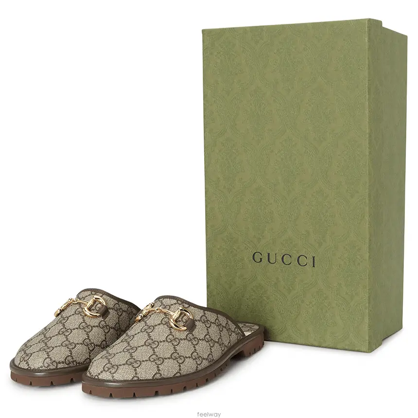 Giày Gucci Men's slipper with Horsebit 655571-96G60-9762 - Ảnh 7