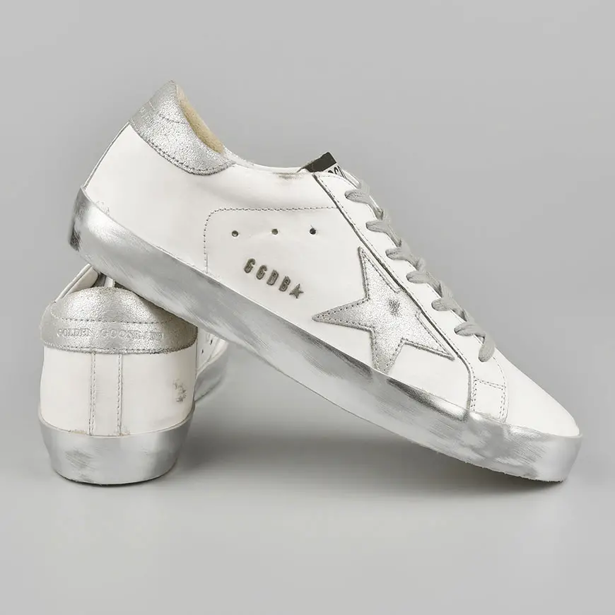 Giày Golden Goose Superstar 'White Silver' GCOMS590-E36 - Ảnh 4