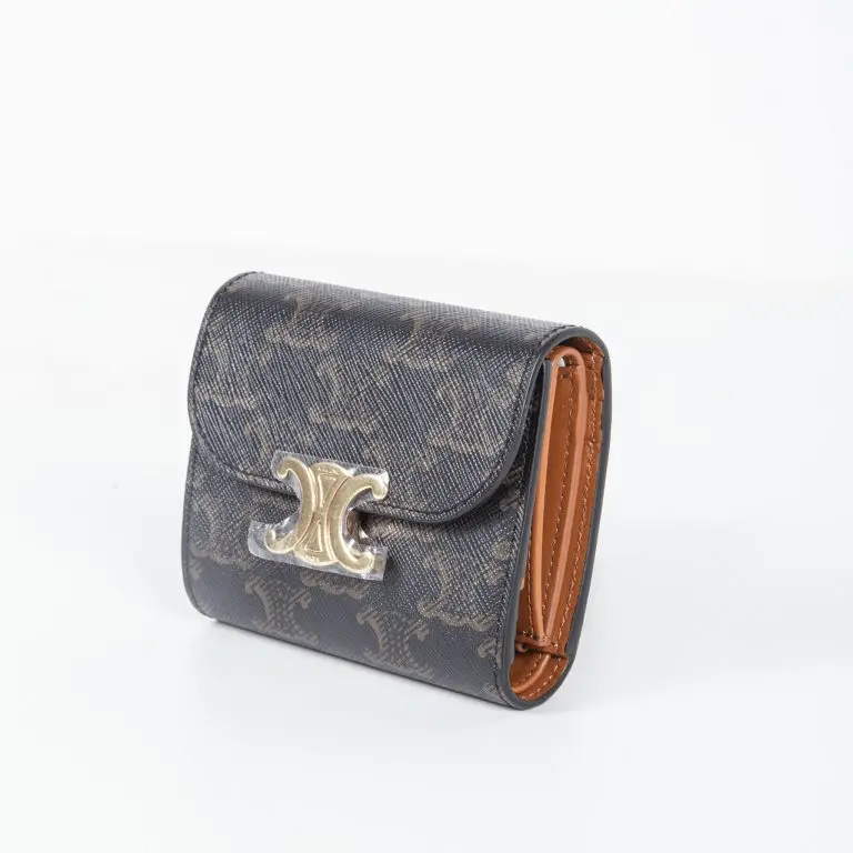 Túi Celine Small Triomphe Wallet In Triomphe Canvas 'Tan' 10D782CQH-04LU - Ảnh 3