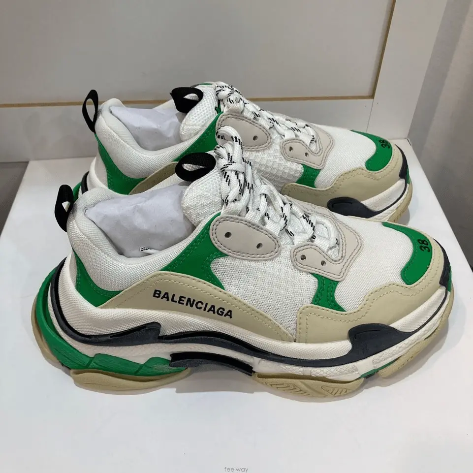 Alternative view of Giày Balenciaga Triple S Sneaker Dark Green 524039 W09OM 3011