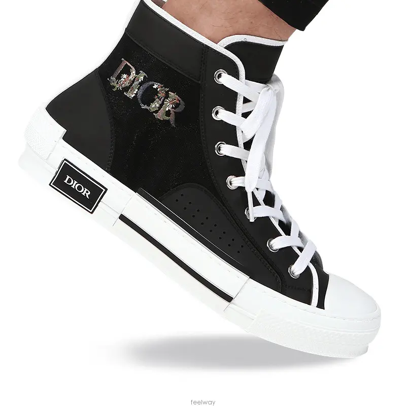 Alternative view of Giày Dior B23 High 'Black Flowers Embroidery' 3SH118ZID-H960